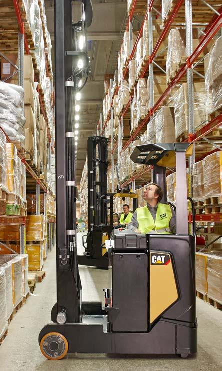 NON-STOP PRODUCTIVITY To minimise downtime and costs, while maintaining peak performance, we build durability, easy servicing and rapid diagnostics into these reach trucks.