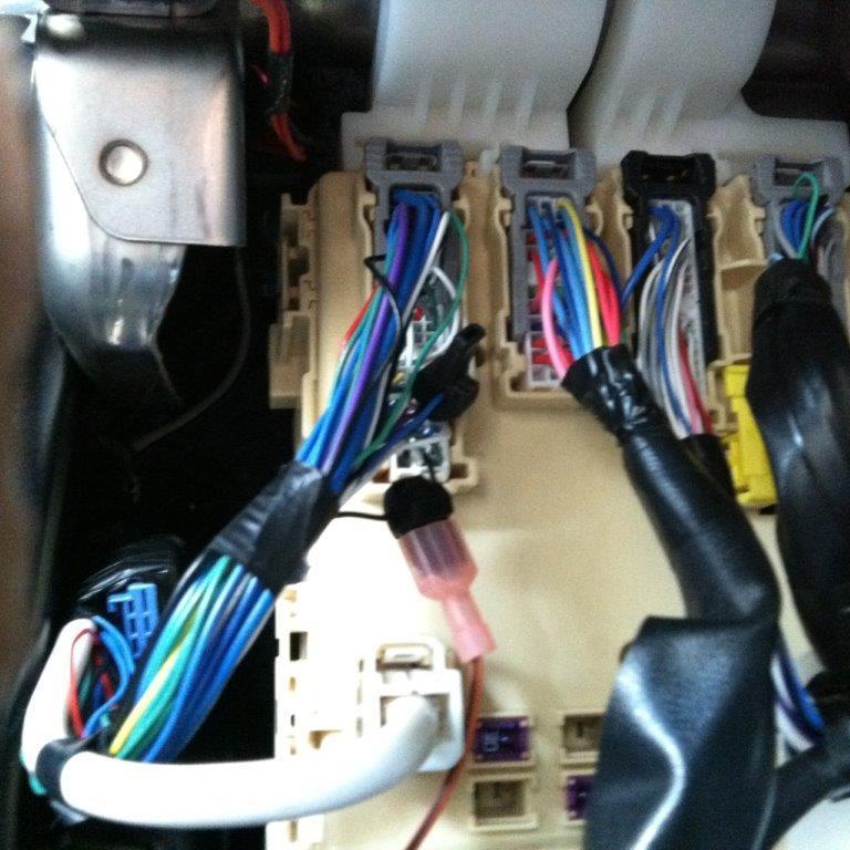 to main wire harness (picture 14).