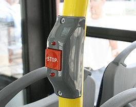 In new vehicles there are also electronic displays available which provide information on the line number, route and on the current and the following stops.