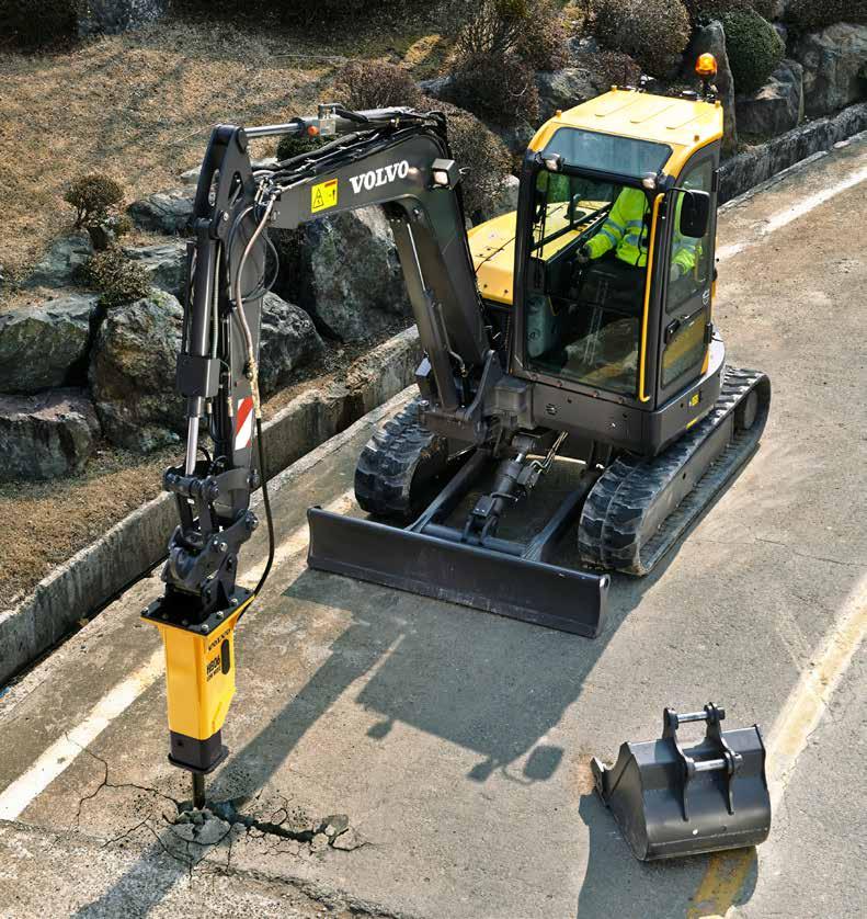 Hydraulic breakers Volvo s durable hydraulic breakers have been designed for ultimate compatibility with Volvo excavators.