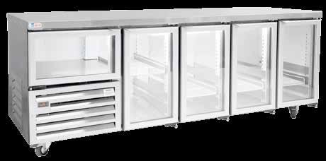 PER DOOR TO ACCOMMODATE GN1/1 TRAYS (NOT INCLUDED) gastranorm - glass doors GD4G GD3G Self
