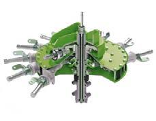 The tine arms can be detached after removing a single cotter pin, and tine arm mounts can be replaced individually without disassembling the rake flange.