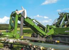 FENDT FORMER TWO-ROTOR CENTRAL DELIVERY HAY RAKE The right machine for the best possible forage harvesting.