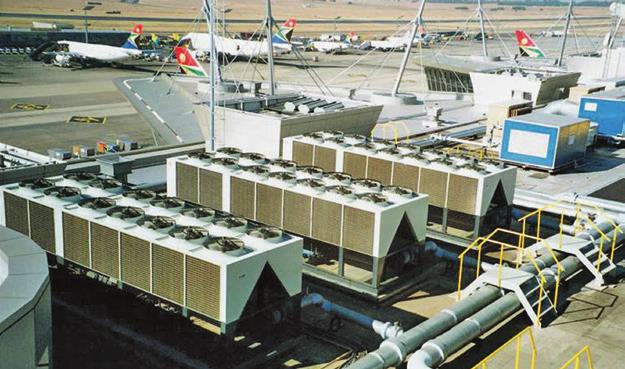 air-conditioning systems at the airport.
