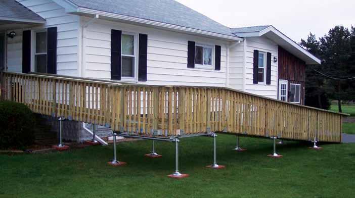 QUICK RAMP SYSTEM Our QUICK RAMP SYSTEM is a pre-engineered kit designed to combine the economic savings of wood with the strength and ease of our modular aluminum systems.