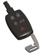 key & remote control Locks the doors and trunk, and arms the alarm. Unlocks the doors and trunk A and disarms the alarm.