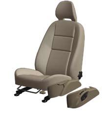 Adjusting the front seat + - 1 Lumbar support 2 Backrest tilt 3 Raise/lower the seat 4 Raise/lower the front edge of the seat cushion 5