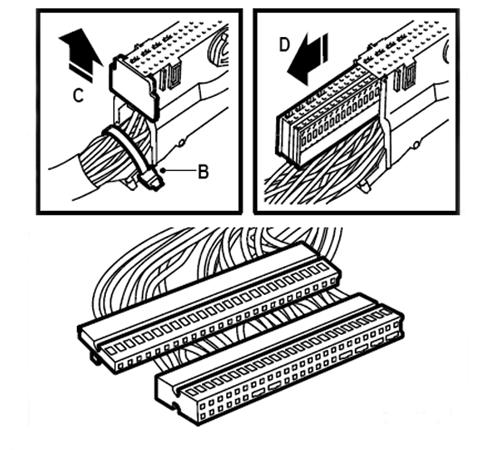Page 20 of 40 4.1. Unplug the SRS control module s connector (A). 4.2. Cut off the cable tie (B), detach the connector s rear end face (C), and pull out the connecting rail (D). 4.3.