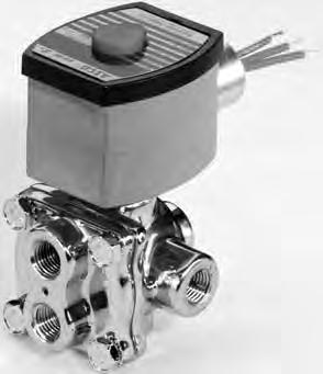 4 Direct Acting General Service Solenoid Valves Brass or Stainless Steel Bodies 1/4" and 3/8" NPT 4/2 8342 Features Direct acting operation and high flow construction Direct acting, high flow