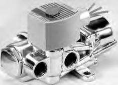 4 Pilot Operated Piston/Poppet Solenoid Valves Brass Body 1/4" to 1" NPT 4/2 8344 Features Sturdy, robust construction Piston-operated poppet design provides high flow For use with air or water Wide