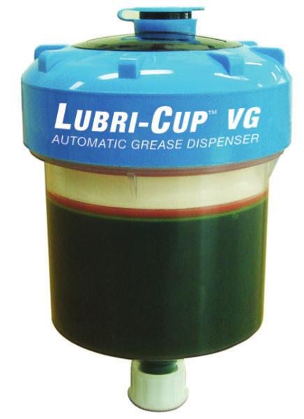 084492 Lubri-Cup VG Mini 120cc 635 Lubri-Cup VG Chesterton Lubri-Cup VG is a automatic, single-point lubricator used to dispense Chesterton grease at a controlled rate and interval.