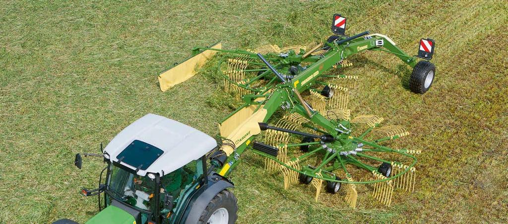 NEW Swadro TS and TS Twin Trailed twin-rotor side-delivery rakes The versatile rakes The Swadro TS models work at widths from 6.20 m (20'4") to 7.