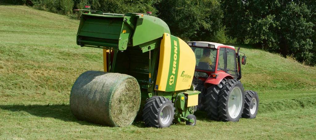 NEW Fortima dependable in all conditions High versatility and high utilization are the parameters that are key for a cost-effective baling. Fortima round balers meet all needs and requirements.