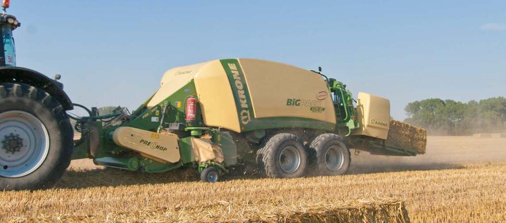 PreChop for chopped straw bales PreChop: PreChop is the integral pre-chopper for the KRONE BiG Pack 1270 XC, 1290 XC