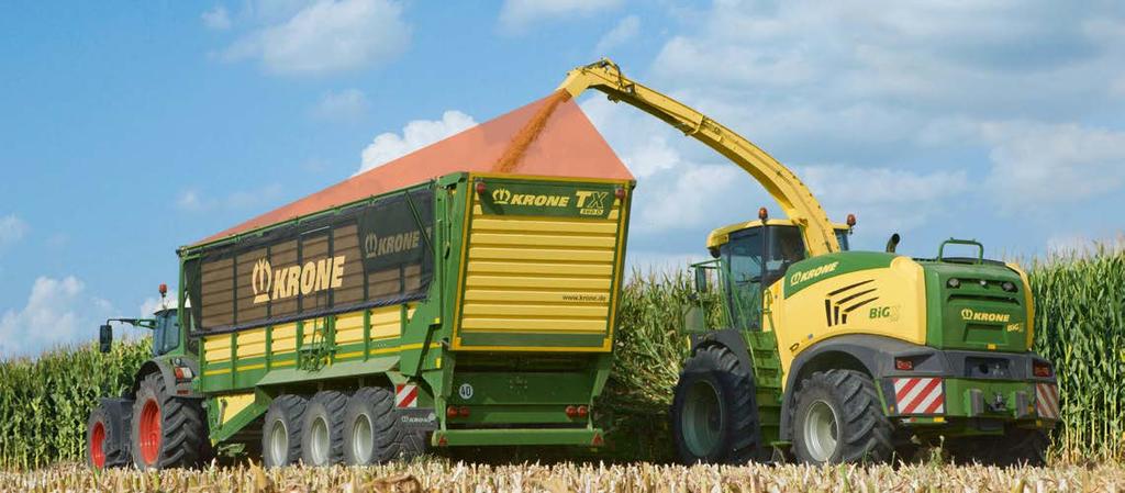 NEW NEW: LaserLoad laser controlled auto-filling even with the trailer following behind the forager BiG X 480 / BiG X 580 SP precision-chop forage harvesters Bring down the proven high-capacity