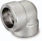 Stainless Forged Fittings - 3000# Socket Weld Fig. S5034 & S5036-90 lbow 304 / L 316 / L Packing 1/8 S5034 001 S5036 001 0.82 0.68 150 0.2 1/4 S5034 002 S5036 002 0.82 0.82 150 0.