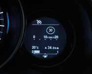 CITY-BRAKE ACTIVE SYSTEM 1: While driving around town between 5-32km/h, to give you the best chance of avoiding a collision, this system can monitor the distance between you and the car in front.