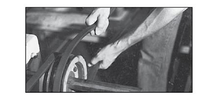 V-Belt 9 CHECK ALIGNMENT Proper alignment is essential for long V-belt life. Check belt alignment whenever you maintain or replace belts or whenever you remove or install sheaves.