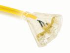 3-Conductor copper conductors solid molded plug 3 outlets 2 layers of insulation resists deterioration from moisture & abrasion 300V run 2 to 3 tools at once wire gauge: 14-3 wire type: SJTW CSA