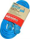 Extra Heavy Duty Coldflex Cord 1-Outlet extra heavy duty SJTW cold flex wire stays flexible to -50 C female ends won't constrict making it easy to plug/unplug in extreme cold blue male and female