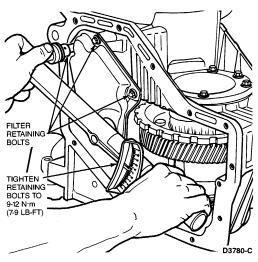 Page 6 of 7 9. Install new oil pan gasket. 10. Install oil pan and 13 retaining bolts. Tighten alternately to 20-26 Nm (15-19 lb-ft). 11.