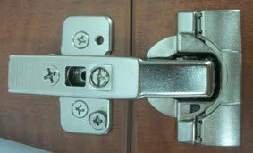 Hinge 1, 2, & 3 Installation F) Hook the hinge to the mounting block at point F G) Latch at point G by pressing