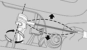 08 in) Push the clutch control lever placed on the gearbox towards the rear wheel Pull the clutch control lever placed on the gearbox towards the opposite side (as in point 4) checking that the cable