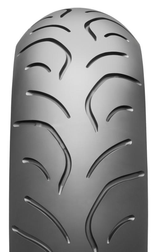 Contact area REAR TIRE'S IMPROVED PATTERN (NEW) Change