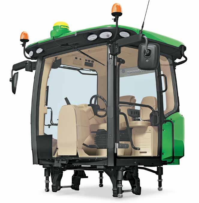 9RX Series Tractors Overview CommandView III Cab with suspension Roomy, quiet, comfortable and equipped with performanceboosting technology.