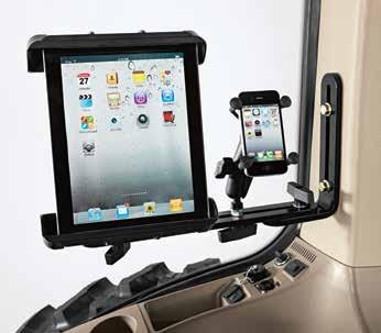 Tablet and mobile phone mount not included in BRE10147. Utility box Keep essential items within reach without taking up valuable cab space.