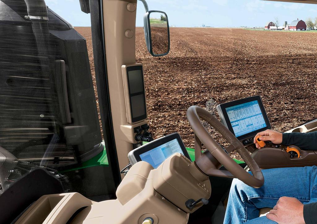 Enjoy the ride As comfortable as it is powerful The comfort and convenience of the CommandView III Cab comes standard in the 9R, 9RT and 9RX Series Tractors.