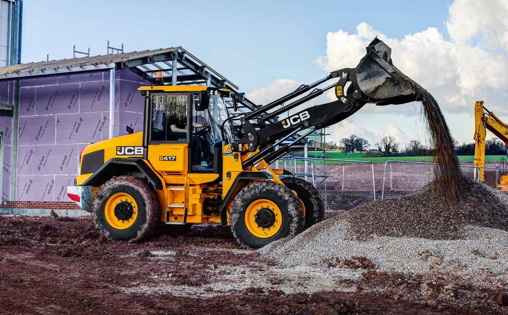 411/417 WHEEL LOADER. 1. JCB CommandPlus cab The ultimate in operator comfort and productivity. Unrivalled visibility, command driving position and seat mounted controls keep you in total command.