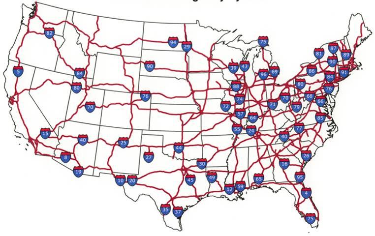 U.S. Interstate Highway System Linking Green Corridors RMC ICTC I-75 I-75 Interstate 75