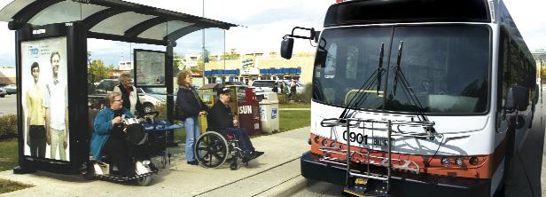 Accessible Transit Mississauga Transit provides fully accessible service on most of its regularly scheduled routes throughout the city.
