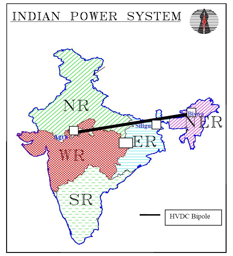 800 KV HVDC Multi Terminal System POWERGRID is installing +/-800 kv, 6000 MW HVDC multi-terminal system of approx length of 1728 km from North Eastern Region to Agra