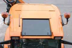 Panoramic Cab: Ultimate visibility with maximum control Above: Standard equipment includes extra lighting for side illumination The Panoramic cab s 140 wide, polycarbonate screen with no B-post on