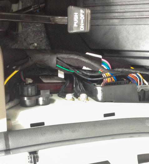 18. Install the CAN-Bus module in the driver's side kick panel. 19.
