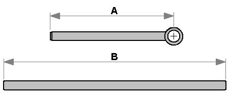 Figure 1 shows where to take the measurements for the Wheel Angle Sensor Rod and Linkage Rod. Table 1 provides the typical rod lengths that work for most installations.