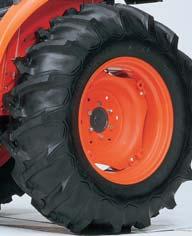 Choice of Tires Tires designed for specific jobs allow the Standard