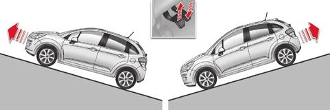 Driving Hill start assist System which holds your vehicle temporarily (approximately 2 seconds) when starting on a slope, the time it takes to move your foot from the brake pedal to the accelerator