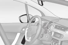 Mirrors Door mirrors Folding Comfort F From outside: lock the vehicle using the remote control or the key.