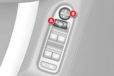 Pull again on control A. 3 Each fitted with an adjustable mirror glass permitting the lateral rearward vision necessary for overtaking or parking.