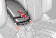 Ease of use and comfort Front armrest Comfort and storage system for the driver and front passenger.