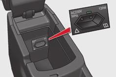 Ease of use and comfort 230 V / 50 Hz power socket A 230 V / 50 Hz socket (maximum power: 120 W) is fitted to the centre console.