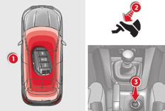 Starting / Switching off the engine with Keyless Entry and Starting Starting the engine It is not necessary to place the electronic key in the reader.