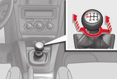 Driving 6-speed manual gearbox Engaging 5 th or 6 th gear Engaging reverse gear F Move the lever fully to the right to engage 5 th or 6 th gear.