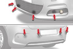 Driving Parking sensors Rear parking sensors This system indicates the proximity of an obstacle (person, vehicle, tree, gate, etc.