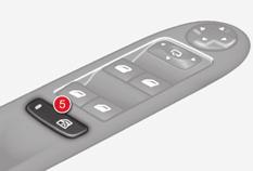 Access Deactivation of the rear electric window controls 2 F For the safety of your children, press control 5 to deactivate the rear electric window controls, regardless of their position.