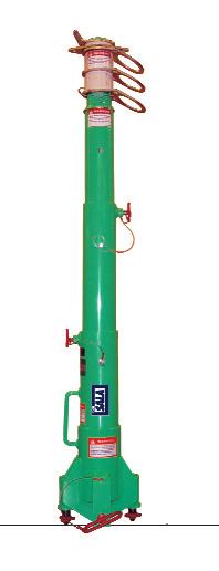 The Advanced Portable Fall Arrest Post is specifically designed for use on top of transformers or other
