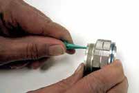 When wire is stripped and properly installed into contact, the next step is to crimp the wire inside the contact by using the proper crimping tool.